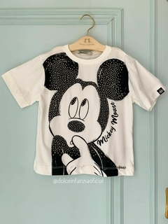 Blusa Infantil Menina Mickey Cristais Preto Animê P5551