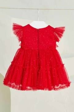 Vestido Festa Baby Vermelho Tule Petit Cherie 104 - comprar online