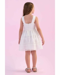 Vestido Festa Infantil Branco Busto Borboleta Petit Cherie 422 - comprar online