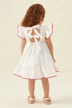 Vestido Infantil Branco Bordado Cerejinha Petit Cherie 324 - comprar online