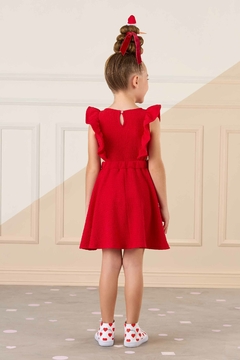 Vestido Infantil Vermelho Mon Sucré 420 - comprar online