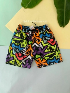 Short Tactel Menino Siri Kids Pedro 38521 Vale das Cores