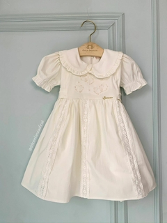 Vestido Baby Tricoline Off White B1363