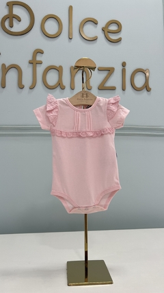 Body Baby Menina Rosa Renda Algodão Tip Top 16381360