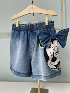 Short Jeans Menina Minnie Animê P5757 - comprar online