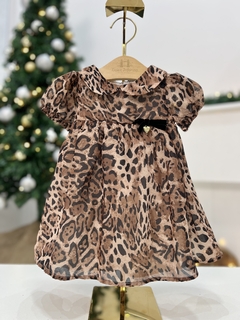 Vestido Baby Estampa Onça Bambollina 1202