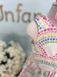 Vestido Infantil Rodadinho Estrelas Coloridas Mon Sucré 482 - comprar online