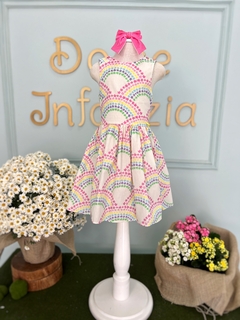 Vestido Infantil Rodadinho Estrelas Coloridas Mon Sucré 482 - Dolce Infanzia