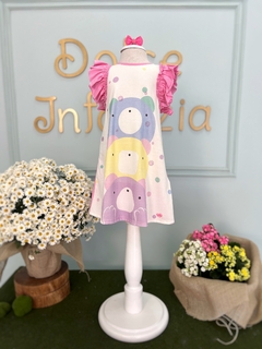 Vestido Trapézio Infantil Ursos Candy Mon Sucré 324