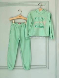 Conjunto Moleton Infaantil Menina Mon Sucré 478 Verde