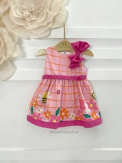 Vestido Baby Rosa Abelha Mon Sucré 000 - comprar online