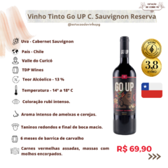 VINHO TINTO GO UP CABERNET SAUVIGNON - comprar online