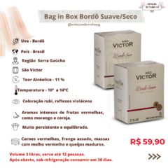 VINHO SECO BAG IN BOX 3 L - comprar online