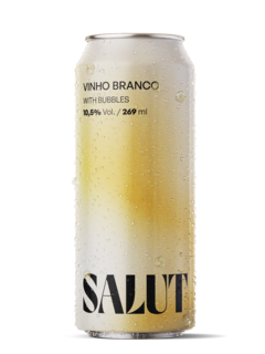 VINHO BRANCO EM LATA SALUT