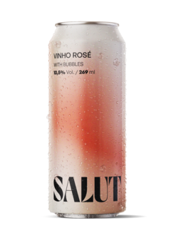 VINHO ROSÉ EM LATA SALUT