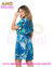 Saida Kaftan (azul/branco) - comprar online