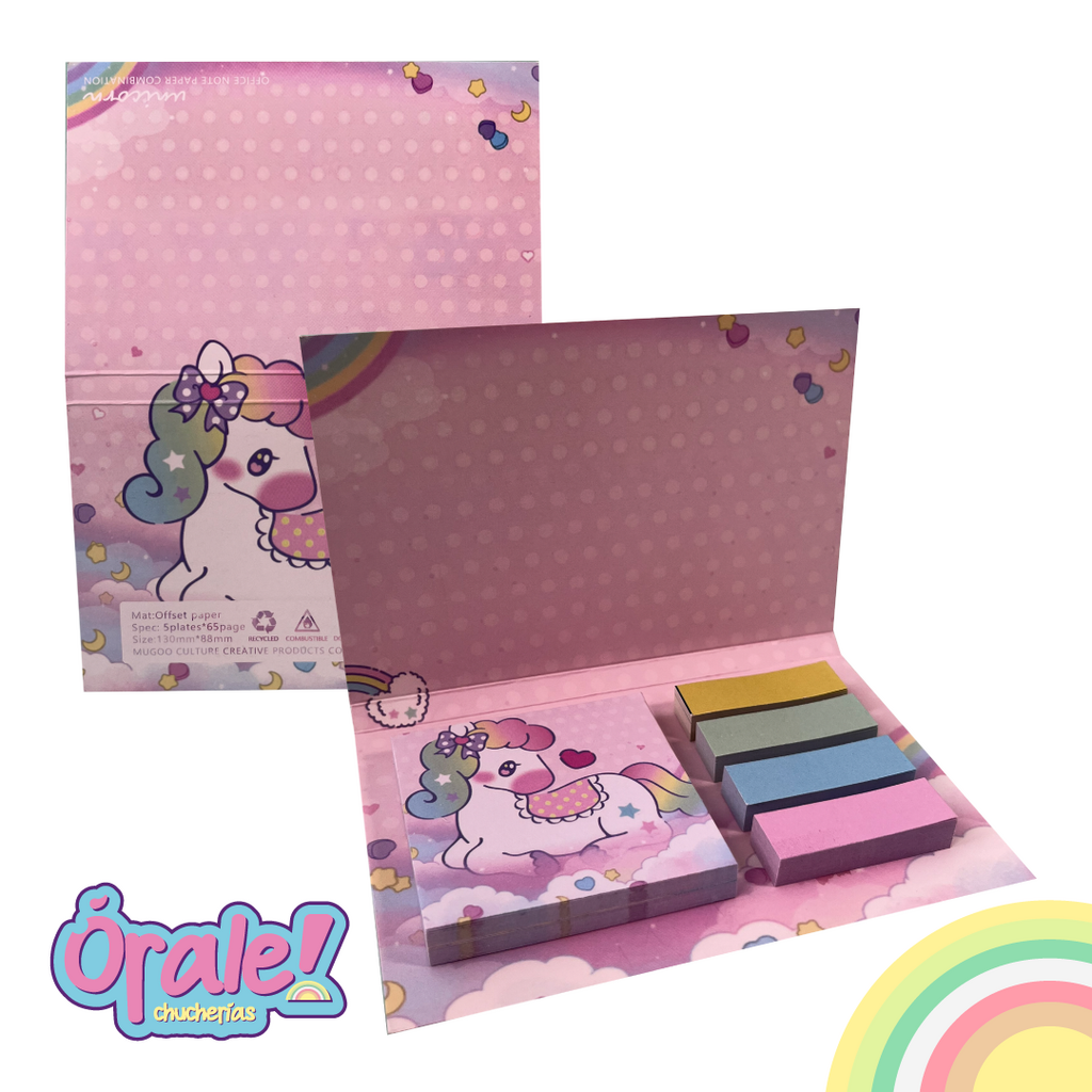 Estuche Post It kawaii - Comprar en Orale Chucherias