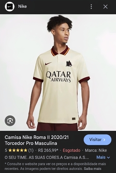 Imagem do Camisa Polo Roma 2020/21 - Tailandesa