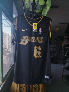 Camiseta sin mangas de baloncesto - Lakers Negro/Oro