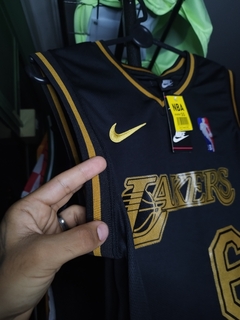 Imagen de Camiseta sin mangas de baloncesto - Lakers Negro/Oro