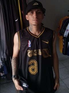 Camiseta sin mangas de baloncesto - Lakers Negro/Oro - comprar online