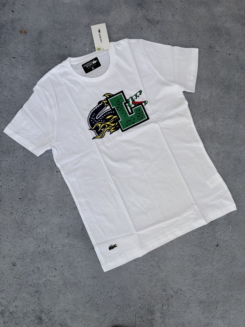 Remera lacoste big cocodrilo premium D