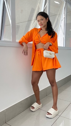 Conjunto Kimono Laranja