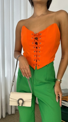 Cropped Corset Laranja