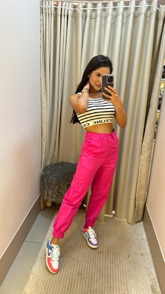 Calça Jogger Sarja Pink na internet