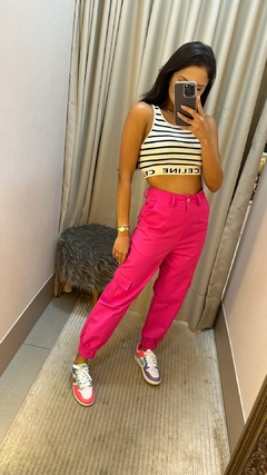 Calça Jogger Sarja Pink