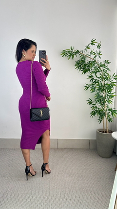 Vestido midi Suellen Roxo - comprar online