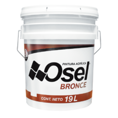 PINTURA ACRILICA OSEL BRONCE BLANCO 19LT