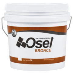 PINTURA ACRILICA OSEL BRONCE BLANCO 4LT