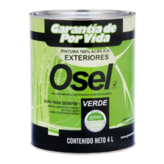 PINTURA BLANCA OSEL DE POR VIDA 100% ACRILICA EXT 4LT