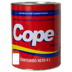 ESMALTE BRILLANTE OSEL COPE SECADO RAPIDO BLANCO 4LT