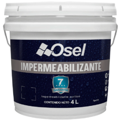 IMPERMEABILIZANTE ACRILICO OSEL BLANCO 7 AÑOS 4LT