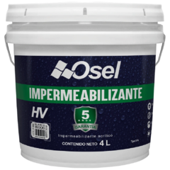 IMPERMEABILIZANTE ACRILICO OSEL BLANCO HIPOTECA VERDE 4LT