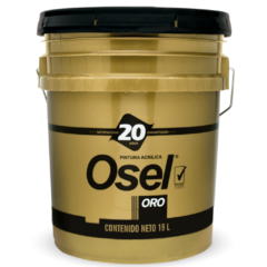 PINTURA OSEL ORO MATE BLANCO 19LT