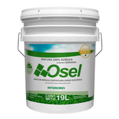 PINTURA ACRILICA BLANCA OSEL VERDE INT A.C. 4LT