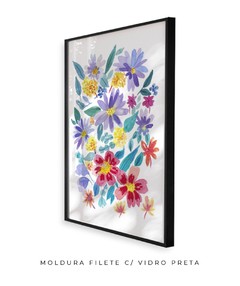 Quadro Decorativo Aquarela Flores do Campo - Betania Sensini | Arte e Aquarela