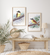 Conjunto com dois quadros decorativos pássaros Bem-Te-Vi