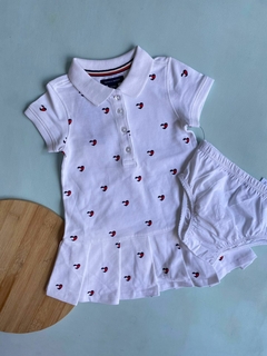 VESTIDO BABY TOMMY HILFIGER BRANCO - comprar online