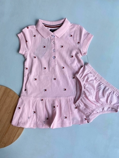 VESTIDO BABY TOMMY HILFIGER ROSA