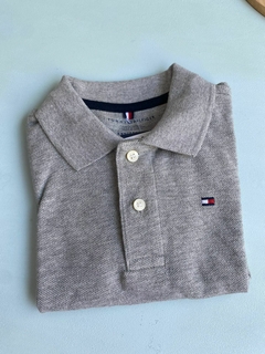 POLO TOMMY HILFIGER BASICA CINZA INFANTIL