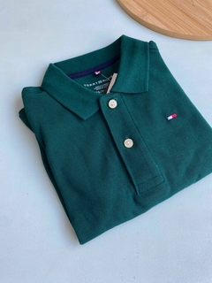 POLO TOMMY HILFIGER BASICA VERDE INFANTIL