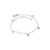 Choker De Prata Cartie Com 5 Pedras Cristal 35cm