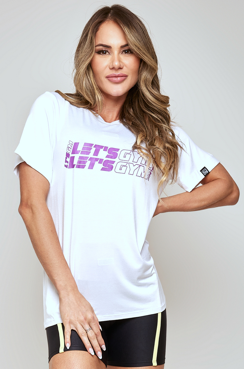Camiseta Colors Life Branco Lets Gym - VS SportsWear