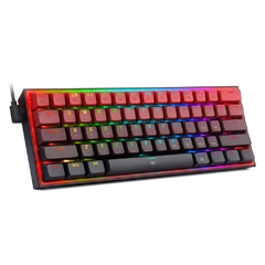 REDRAGON Fizz K617 RGB USB Mini Mechanical Gaming Wired Keyboard Red Switch 61 K