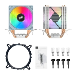 Aigo Air CPU Cooler Cooling Fan Quiet Ventilador 4 Heat Pipes Radiator Intel LGA - comprar online