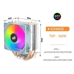 Aigo Air CPU Cooler Cooling Fan Quiet Ventilador 4 Heat Pipes Radiator Intel LGA - Imports ITEK